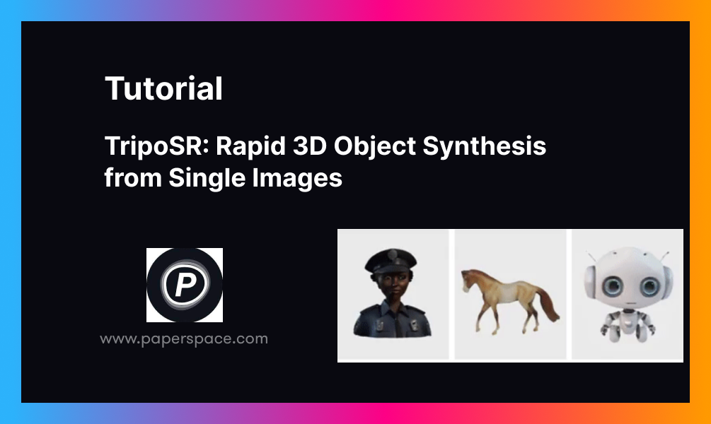 TripoSR: Rapid 3D Object Synthesis from Single Images