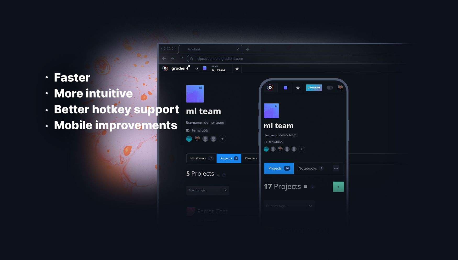 New! Console redesign